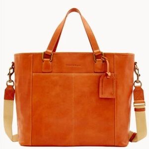 EUC Dooney and Bourke Florentine Newport Tote Italian Vacchetta Leather